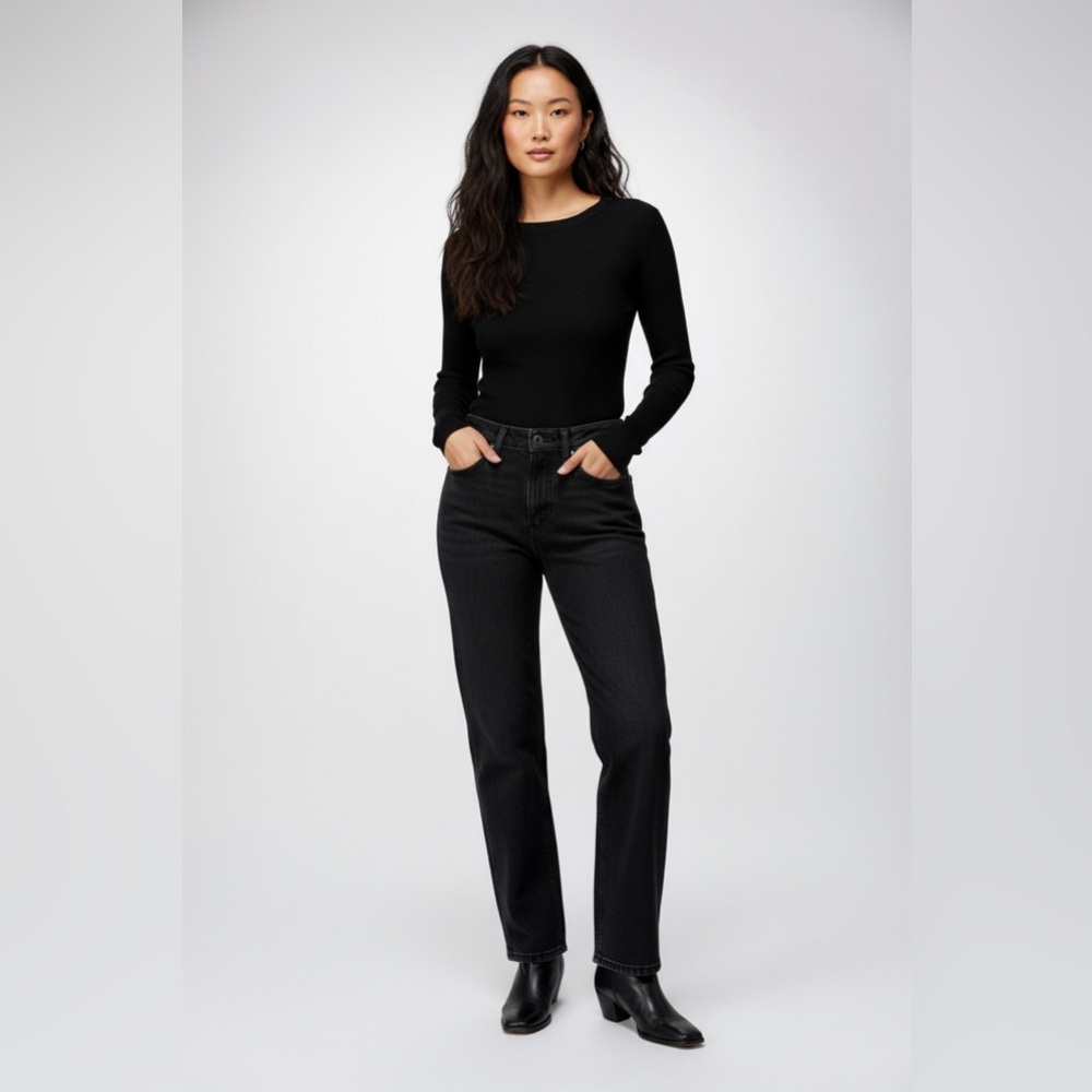 Guess Black Straight Leg Women's Jeans